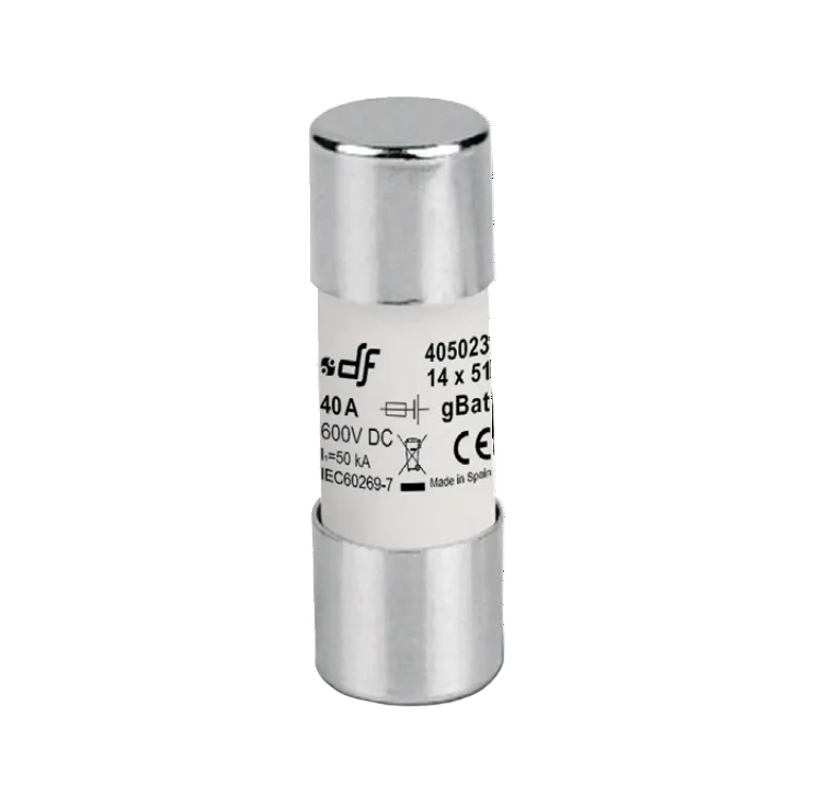 Cylindrical gBat fuse, 14x51, 600VDC