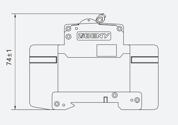 4 pole DC circuit breaker, 1200VDC