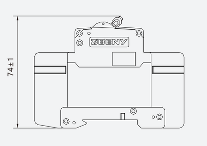 4 pole DC circuit breaker, 1200VDC