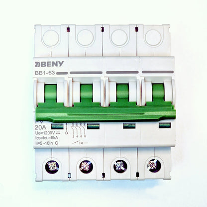 4 pole DC circuit breaker, 1200VDC